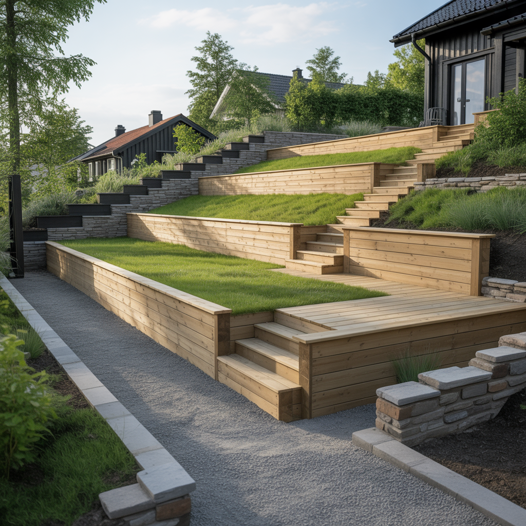 11.Hur gor du en terrassering pa en sluttande tomt