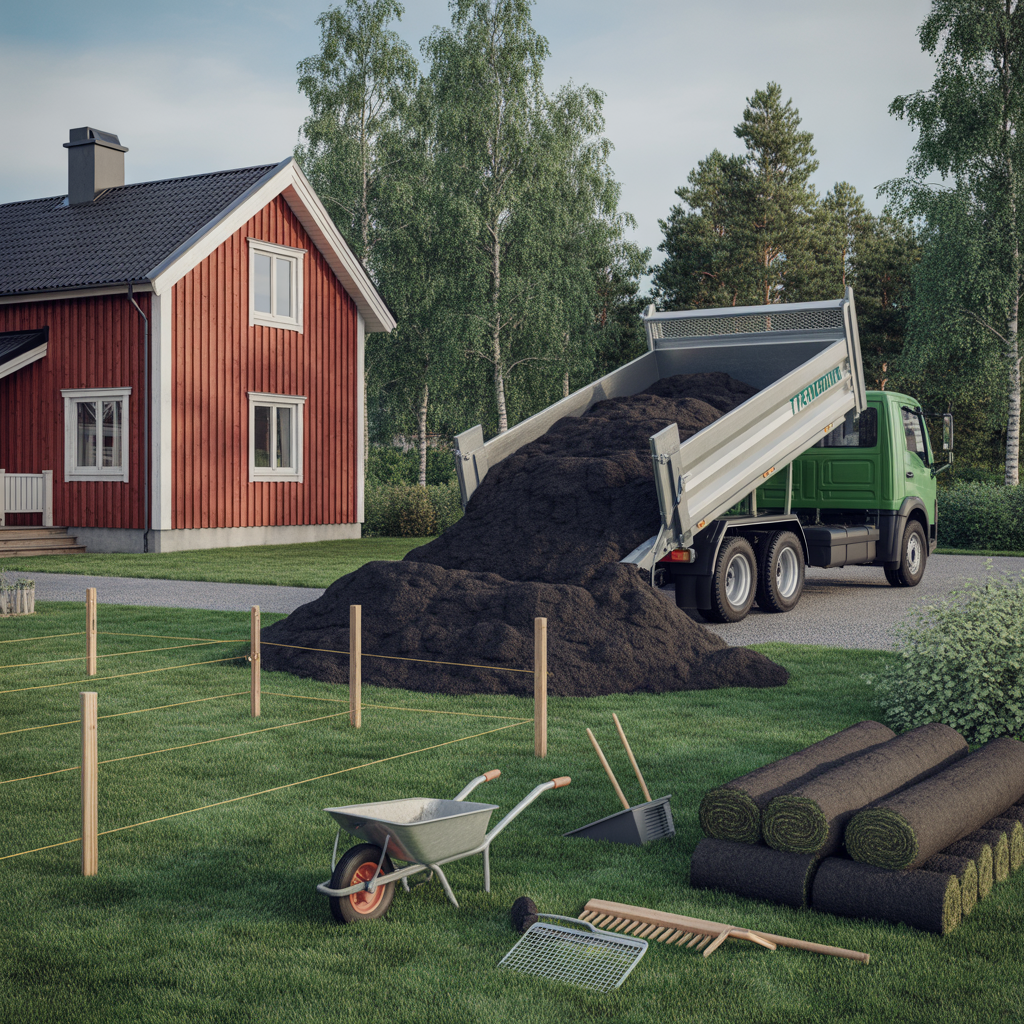 matjord till grasmatta mangd kvalitet och kostnad