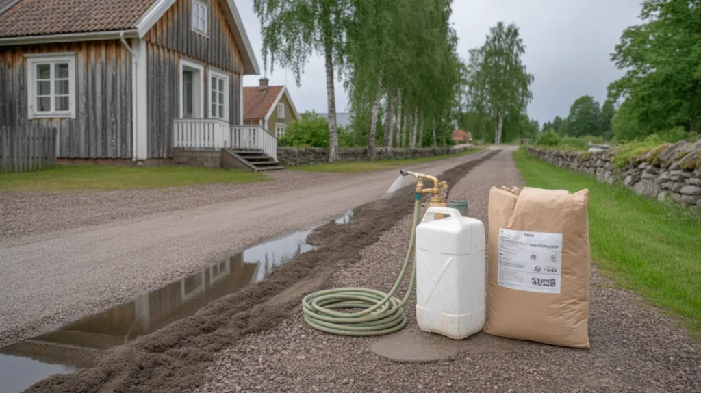 juni r dammigt dammbindning av grusv gar och uppfarter metoder milj val och kostnad