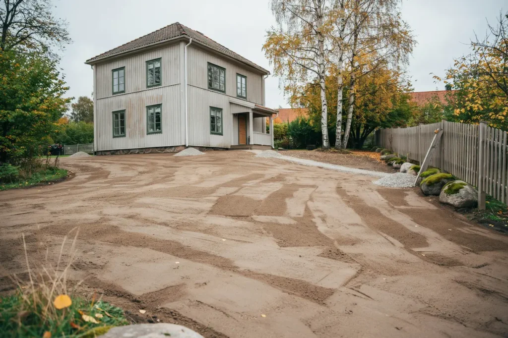 september p tomten d rf r r sensommaren r tt tid f r att j mna av mark och f rbereda f r h stens projekt
