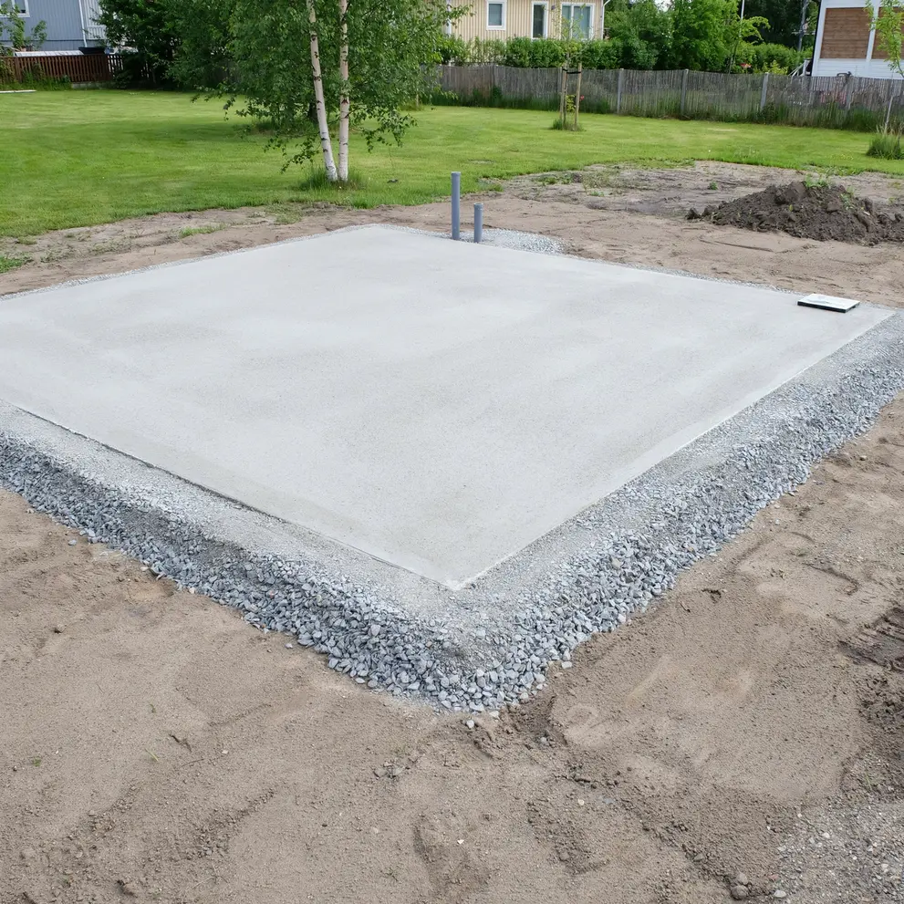 anlagga husgrund gjutning betongplatta norrkoping ostergotland