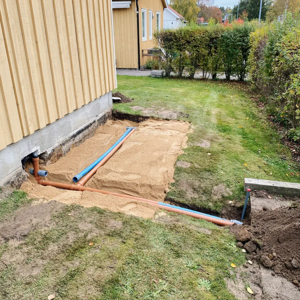 koppla kommunalt vatten avlopp norrkoping ostergotland